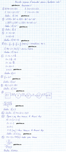 ГДЗ по математике 5 класс Мерзляк итоговые задания вариант 5