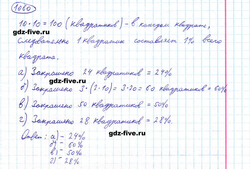 ГДЗ по математике 5 класс Мерзляк задание №1060