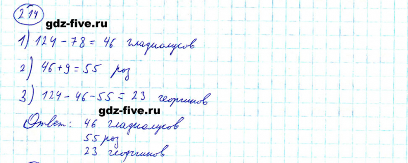 ГДЗ по математике 5 класс Мерзляк задание №214