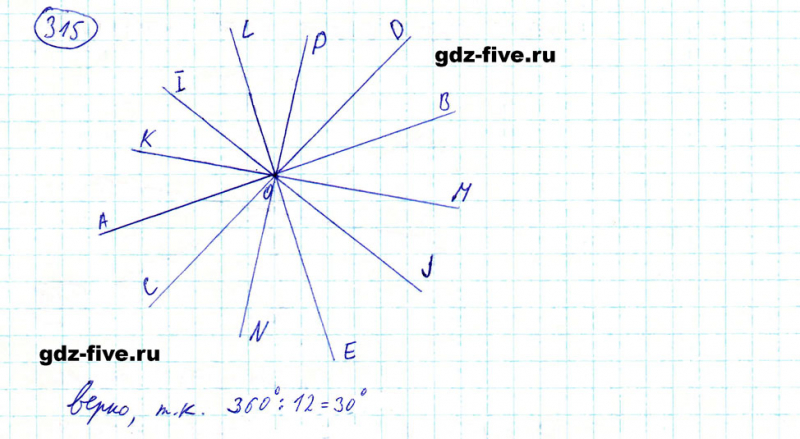 ГДЗ по математике 5 класс Мерзляк задание №315