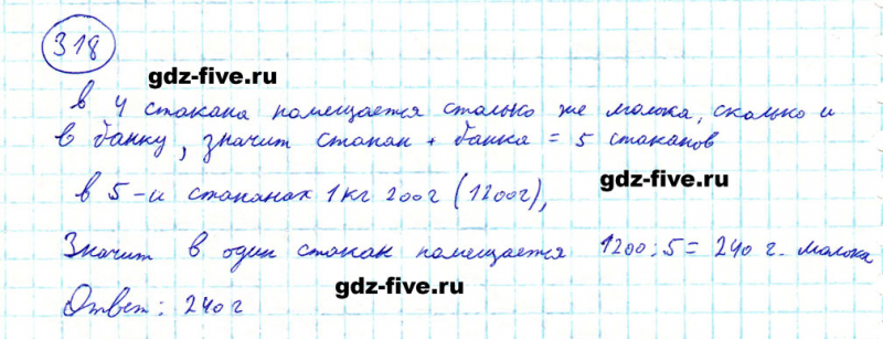 ГДЗ по математике 5 класс Мерзляк задание №318