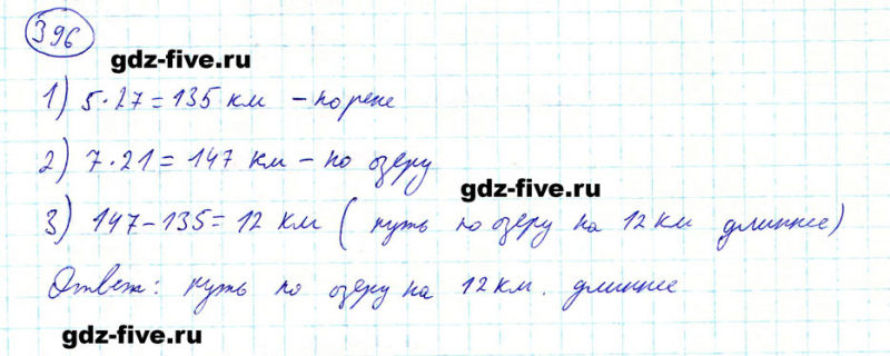 ГДЗ по математике 5 класс Мерзляк задание №396