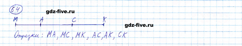 ГДЗ по математике 5 класс Мерзляк задание №64