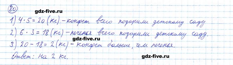 ГДЗ по математике 5 класс Мерзляк задание №80