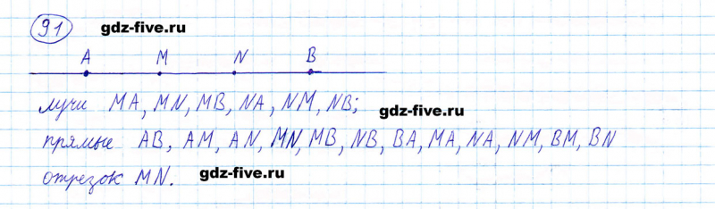ГДЗ по математике 5 класс Мерзляк задание №91