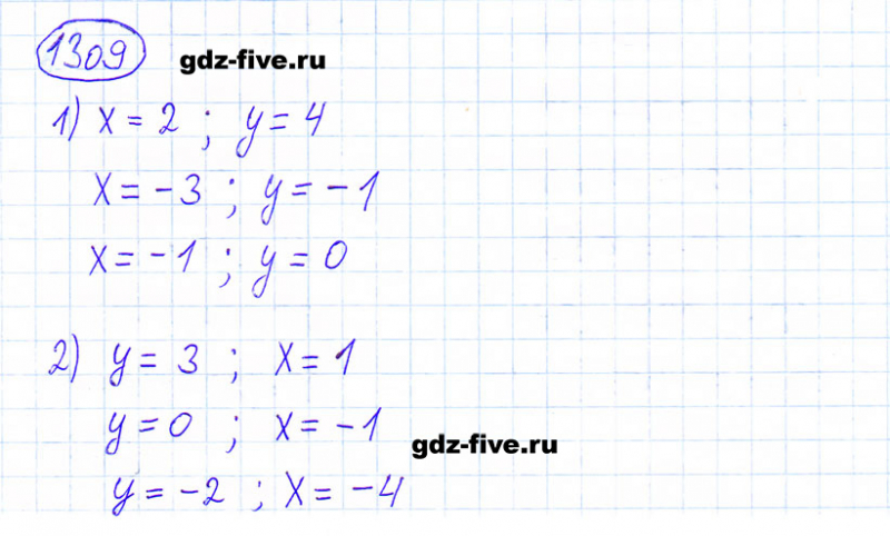 ГДЗ по математике 6 класс Мерзляк задание №1309