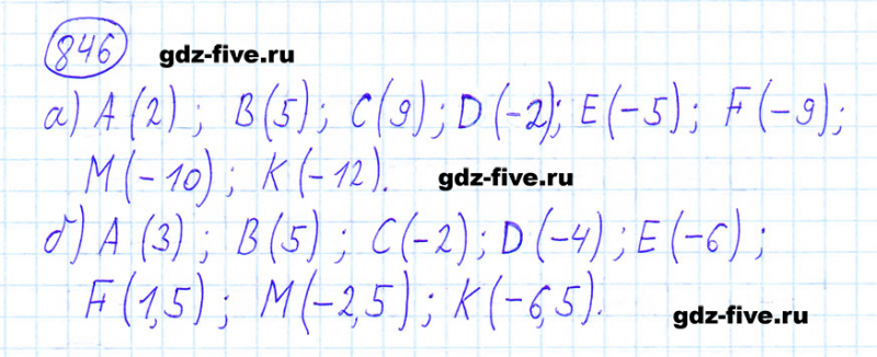 ГДЗ по математике 6 класс Мерзляк задание №846