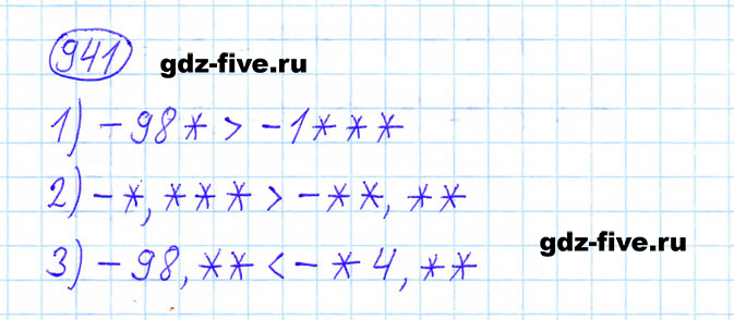 ГДЗ по математике 6 класс Мерзляк задание №941